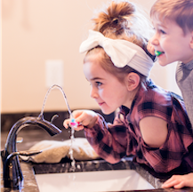 Help kids learn how to save water with a Nasoni fountain faucet